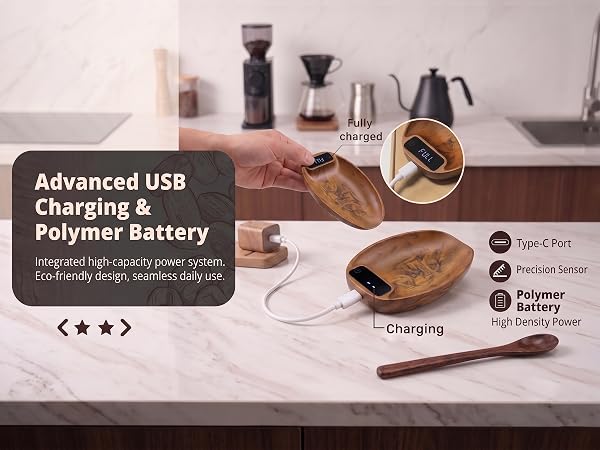 rechargeable coffee scale