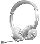 Bluetooth Headset with Mic Noise Canceling, Wireless Headphones with Microphone for Clear Calls, ...