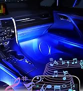 LivTee Accent Interior Car Lights, Smart Car Interior Lights with App Control, RGB LED Lights wit...