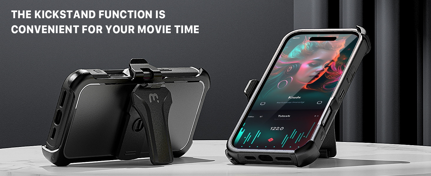 THE KICKSTAND FUNCTION IS CONVENIENT FOR YOUR MOVIE TIME