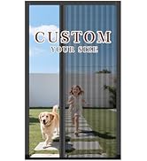 Yotache Retractable Screen Door, Aluminum Frame and Foldable Invisible Screen Mesh for Single Fro...