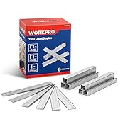 WORKPRO Heavy Duty T50 7500-Count Staples for Staple Gun, 1/2"+3/8" Staples and 5/8" Brad Nails C...