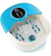 Foot Spa Massager with Heat, 14 Rollers in Foot Shape - 5 in 1 Foot Bath Massager Includes Adjust...