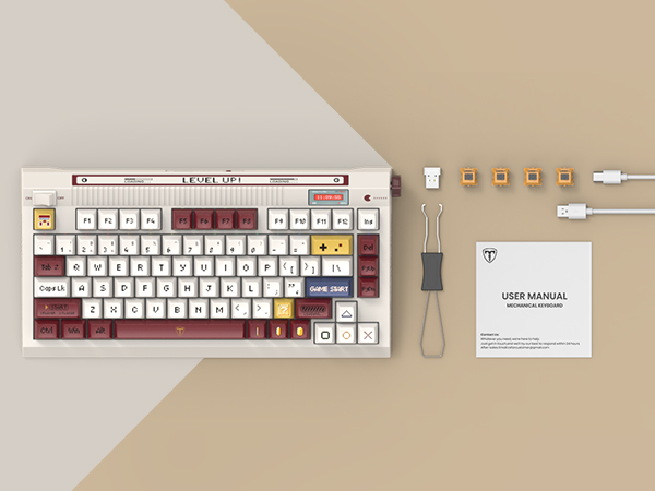 creamy keyboard wireless