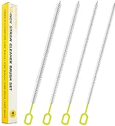 Straw Clean Brush Extra Long 12 Inch Straw Tube Brushes for Cleaning, Reusable Drinking Straw Cle...