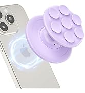AUROX Magnetic Phone Grip for Magsafe Phone Grip, Magnetic Suction Cup Collapsible Phone Grip Hol...