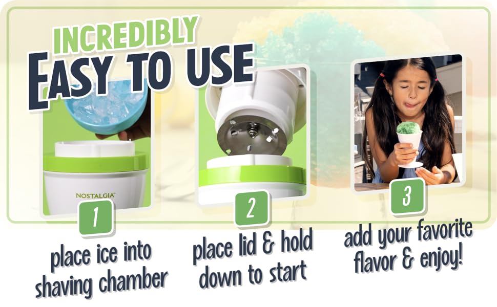 Easy to use - place ice, place lid, enjoy