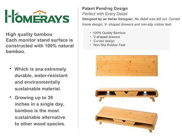 computer monitor stand for desk