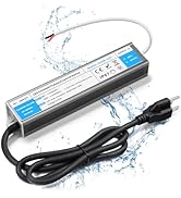VOEWT LED Driver 100 Watts Waterproof IP67 Power Supply 85V-265V AC to 12V DC Converter,Quiet and...