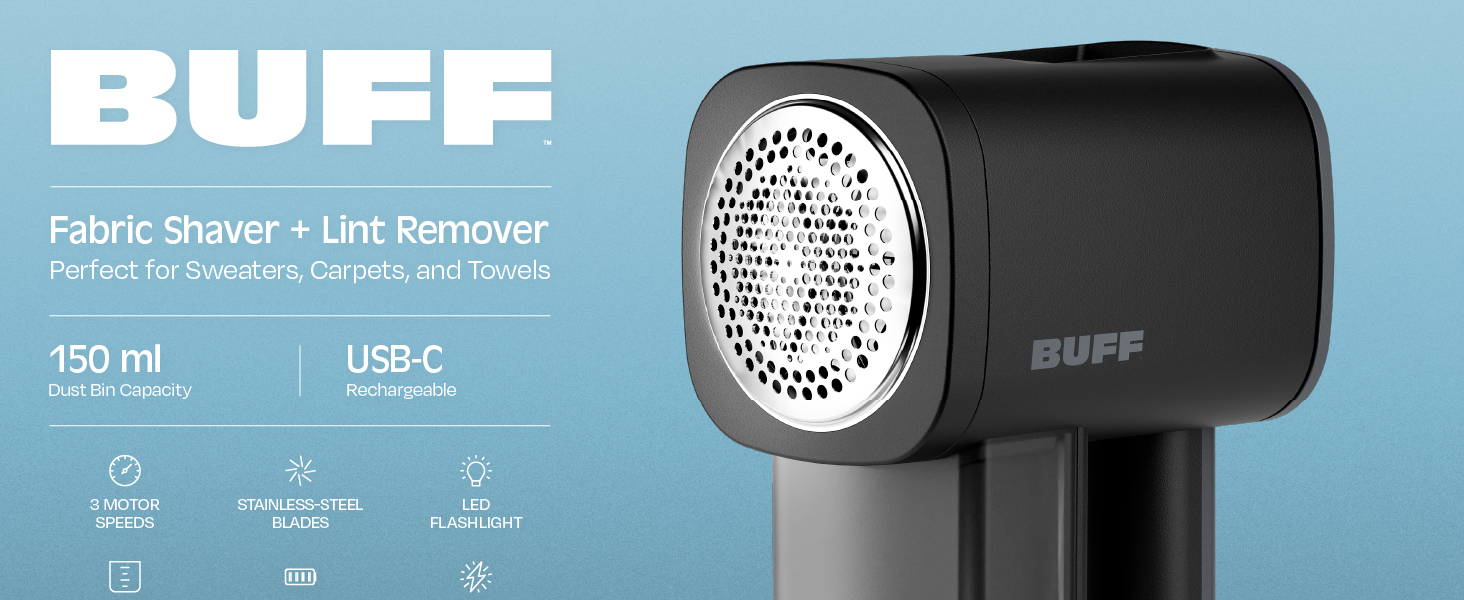 BUFF Fabric Shaver + Lint Remover