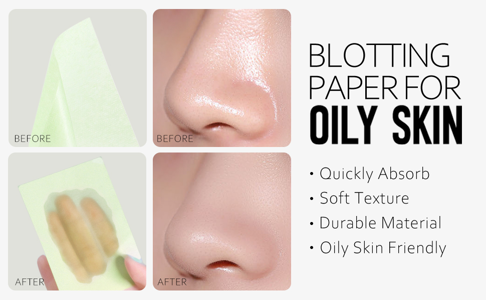 blotting paper for oil skin