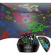 Dinosaur Night Light Toys for 3-8 Year Old Boys,2 in 1 Dino Projection for 2-10 Year Kids,Boys Gi...
