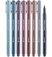 DIVERSEBEE Fine Tip Pens, 8 Bible Pens No Bleed Through, Assorted Colors, 0.5mm Fine Point Fineli...