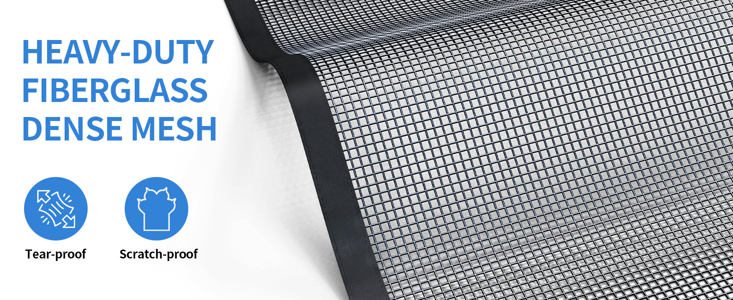 garage door screen with magnetic closure