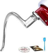 Arcbt Premium 316 Stainless Steel Dough Hook Attachment for Kitchenaid all 4.5-5 Quart Tilt-Head ...