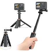 VRIG TP35 Auto Pop Open Extendable Mini Camera Tripod,Portable Small Handle Grip Desktop Webcam S...