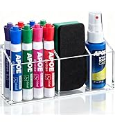 Banafich Magnetic Pen Holder for Whiteboard Refrigerator, Acrylic Magnet Dry Erase Marker Holder ...