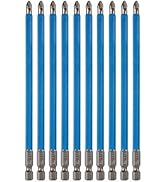 VESTTIO Anti Slip Phillips PH2#2 Screwdriver Bit Set 10PCS 1/4 Inch Hex Shank 6 Inch/150 mm Lengt...