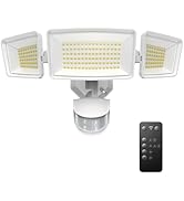 TECKNET Flood Lights Ourtdoor Motion Sensor, 150LEDs 6500K Security Motion Sensor Outdoor Lights ...