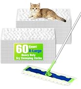 XL Heavy Duty Dry Sweeping Cloths Refills, Microfiber Disposable Pet Dry Pads Compatible with Swi...