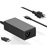 Universal 65W USB C Laptop Charger fit HP Spectre X360,Spectre,Elitebook x360 Lenovo Dell Samsung...