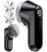 Fabric Shaver, Rechargeable Lint Shaver with Digital Display, Electric Portable Sweater Shaver wi...