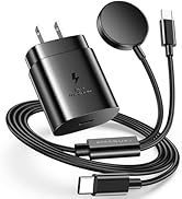 2 in 1 for Samsung Watch Charger,25W USB C Charger Fast Charging Galaxy Watch Charger Compatible ...
