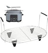 BYKITCHEN Roast and Steamer Rack Compatible with Ninja Foodi Possible Cooker Pro 8.5 Quart MC1000...