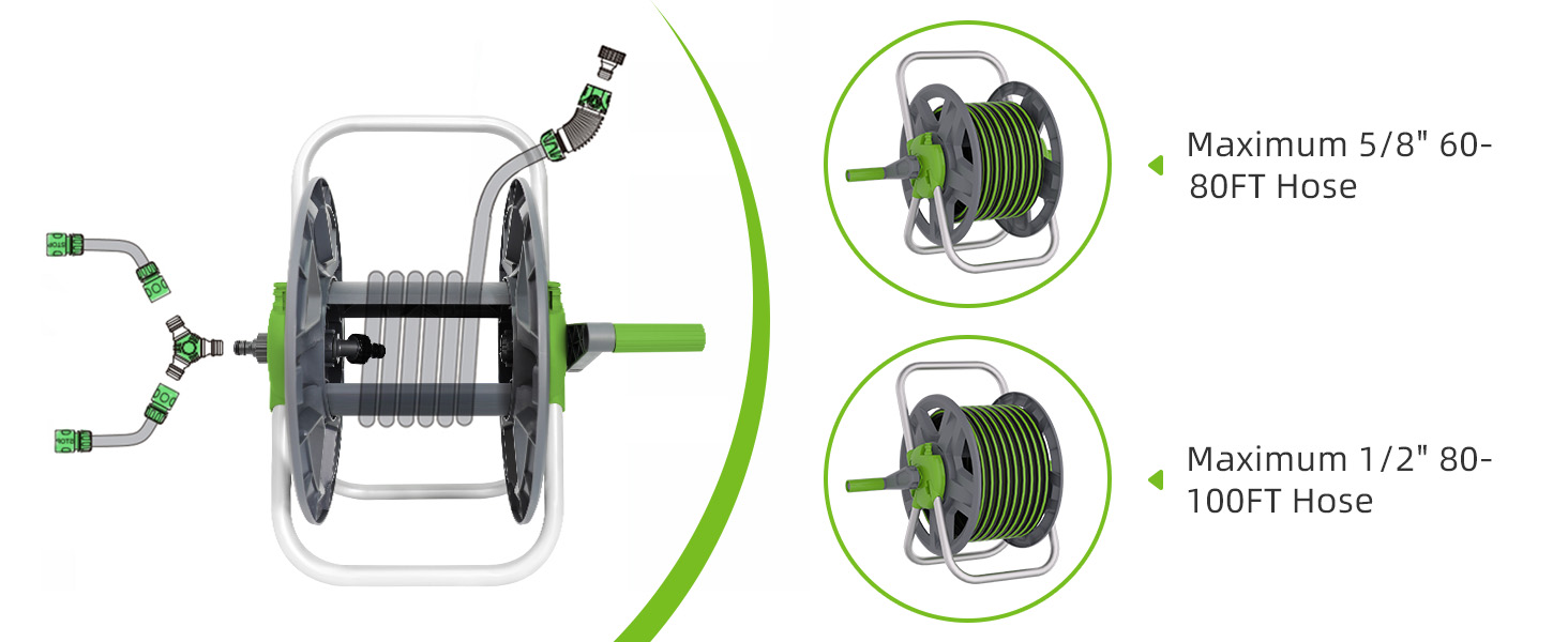 portable hose reen storage cart