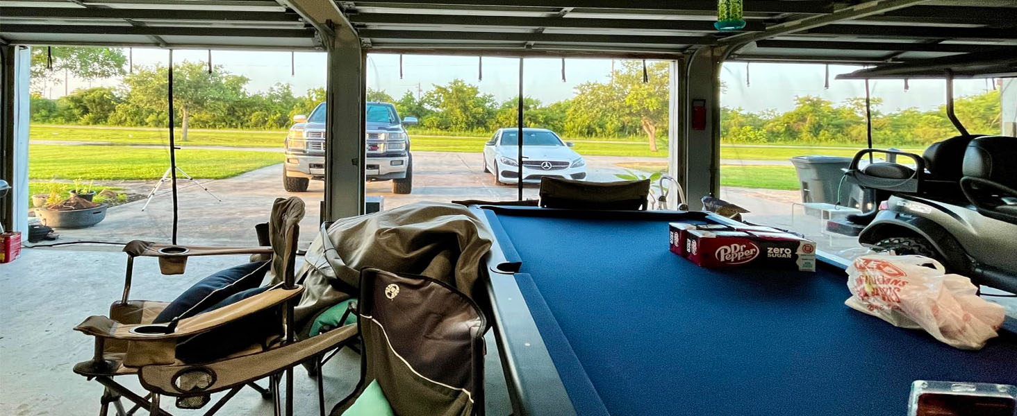 retractable garage door screen