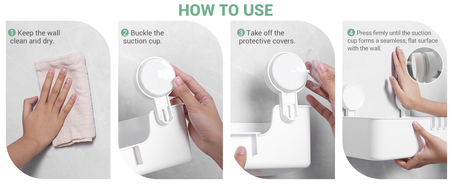 suction cup shower caddy