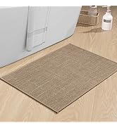 chakme Bathroom Rugs Mat 24x17, Ultra Thin Non Slip Bath Mat Small Quick Dry Absorbent Bath Mat f...