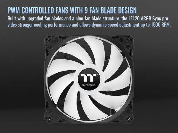 LE120 ARGB Sync PC Cooling Fan (3-Fan Pack)