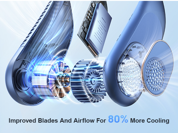 neck fans portable rechargeable; portable fans that blow cold air; neck cooler; 