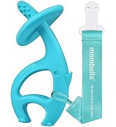 Baby Teething Toys for Babies 3-12 Months with Attachment to Clip, Mombella Elephant Baby Teether...