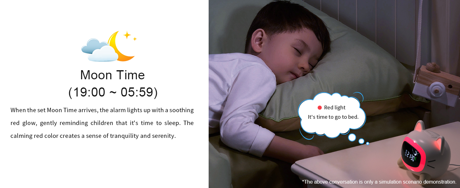 kids wake up light alarm clock