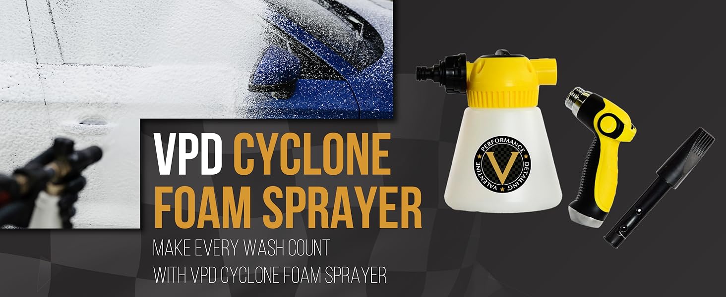 cyclone foam sprayer high-foaming car wash professional-grade clean cannon spray garden hose 