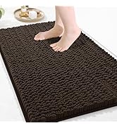 Arotive Luxury Bathroom Rugs 30x20, Extra Soft Thick Absorbent Shaggy Chenille Bath Rugs, Non-Sli...