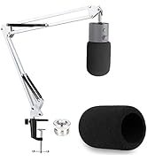 YOUSHARES Razer Seiren X White Boom Arm with Pop Filter - Mic Stand with Foam Cover Windscreen Co...