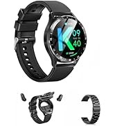 X10 2 in 1 Smart Watch with Earbuds 1.39" Smartwatch TWS Bluetooth Earphone Health Monitor Sport ...
