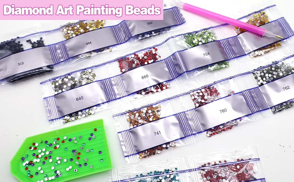 Diamond art painting beads