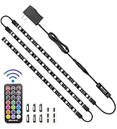 HitLights LED Strip Lights 3 Pre-Cut 12Inch/36Inch LED Light Strip Flexible Color Changing 5050 L...