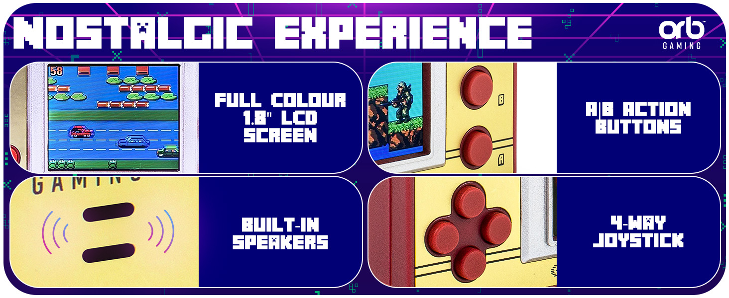 Mini Handheld Retro Arcade Console