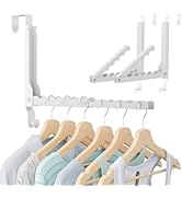 WLCSNG Over The Door Hooks, Extended Over The Door Clothes Hanger with 11 Ridges,Space-Saving Ove...