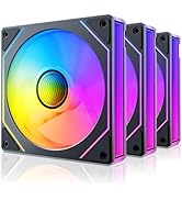 Okinos, 120mm RGB Fans with Controller, Infinity Mirror 3 Pin 5V Addressable RGB Fans, PWM Fan 18...
