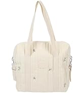 NSXAYIWE Baby Diaper Bag Tote, Cotton Baby Diaper Caddy Organizer, Large Capacity Portable Diaper...