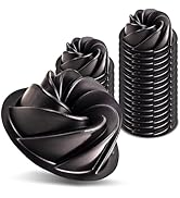 O'CREME Bakeable Plastic Mini Swirl Cake Pan, Baking Pan With Non-Stick Silicone, Reusable nonsti...