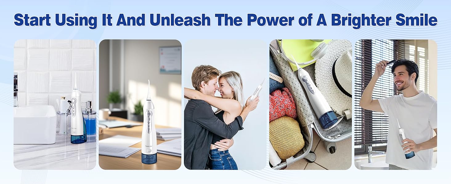 Tovendor electric water flosser is the perfect gift for you and your relatives to keep oral health