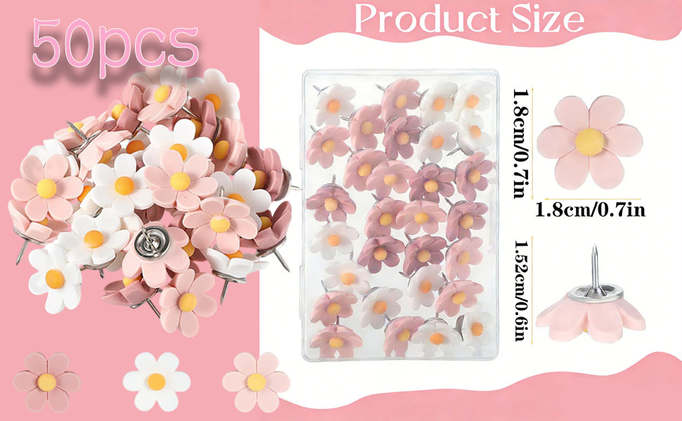 50 Pcs Flower Push Pins