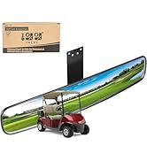 10L0L Panoramic Convex Golf Cart Mirror for EZGO, Club Car, Yamaha, Golf Cart Rear View Mirror